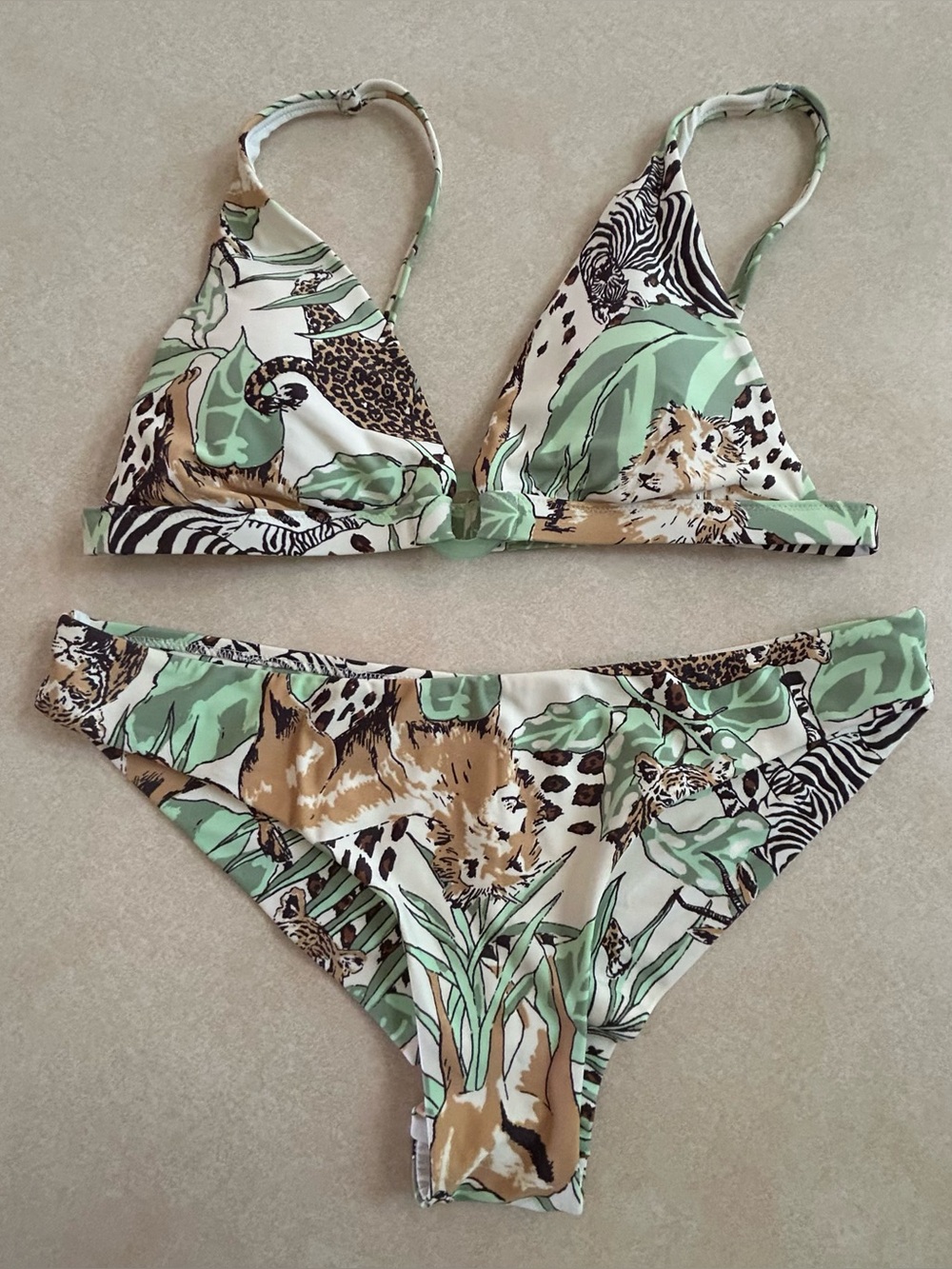 Aerie Jungle Safari Animal Swimsuit Bikini Set
